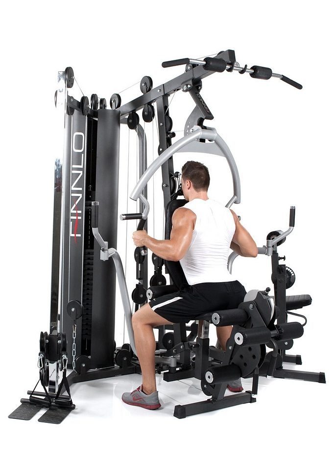 Finnlo by Hammer Kraftstation Autark 6600, 20 Gewichtsblöcke (Seilzug, Butterflystange, Latzug, Ruderfunktion und mehr), max. Benutzergewicht 120 kg, max. Trainingsgewicht 110 kg