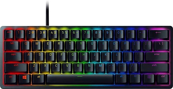 RAZER Huntsman Mini - Clicky Optical Switch (Lila) - DE - Schwarz Gaming-Tastatur