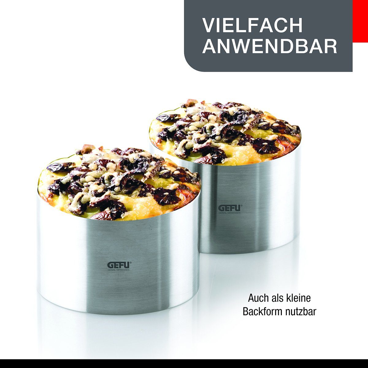 GEFU Speisering Dessert Vorspeisenringe FORMA 2er Set Vorspeisen E