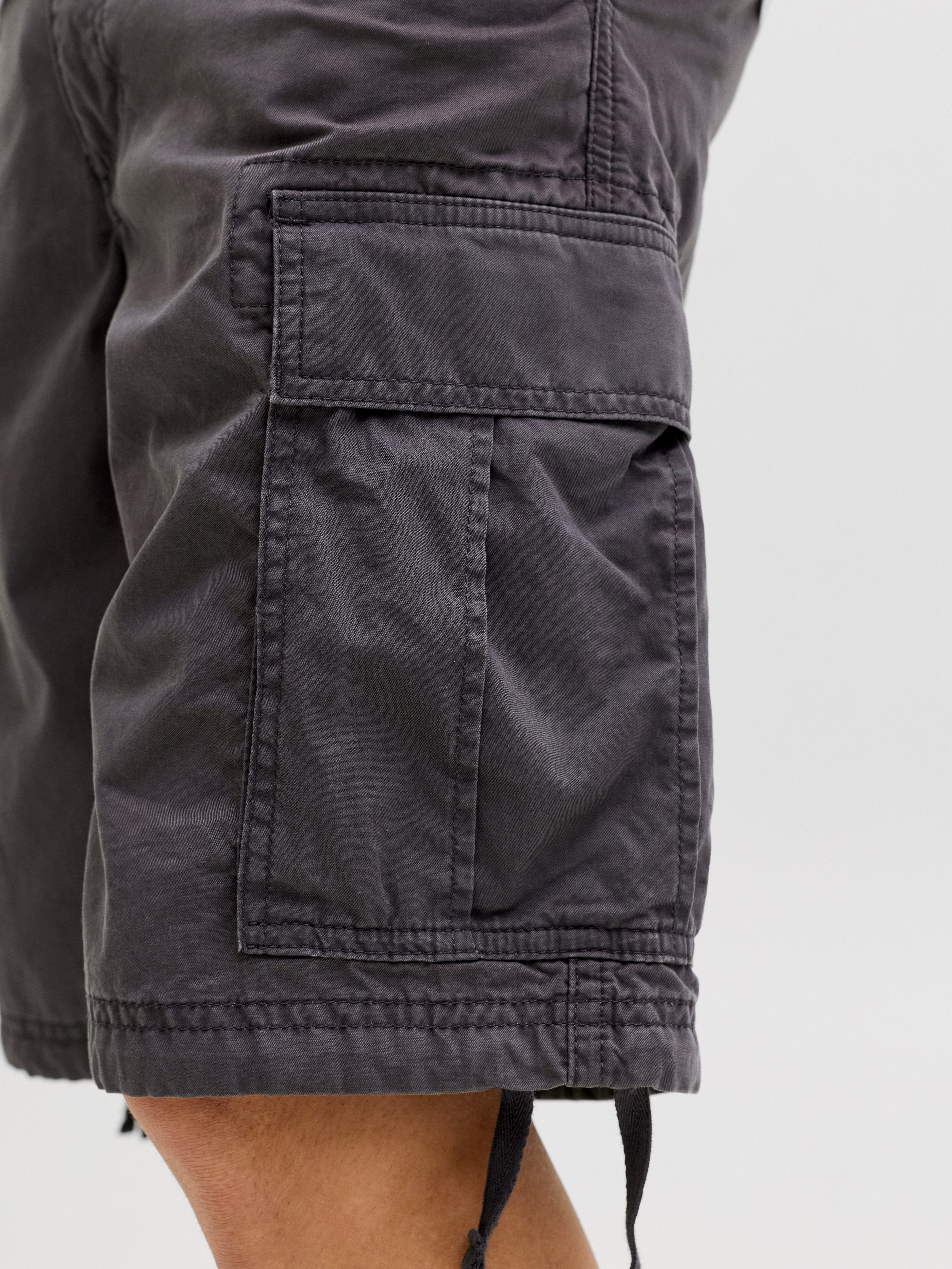 Jack & Jones Cargohose JPSTCOLE FRANK CARGO SHORT MID SN mit Seitentaschen