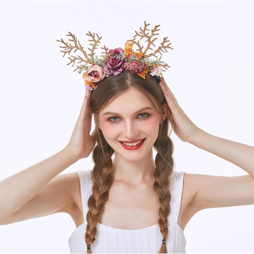 Jormftte Haarband Stirnband mit Erwachsene Blumen und