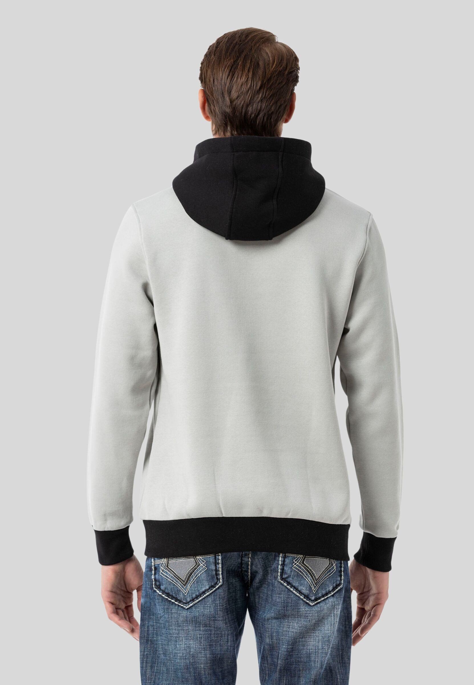 Cipo & Baxx Kapuzenpullover Sweatshirts (1-tlg) im Kontrast-Look