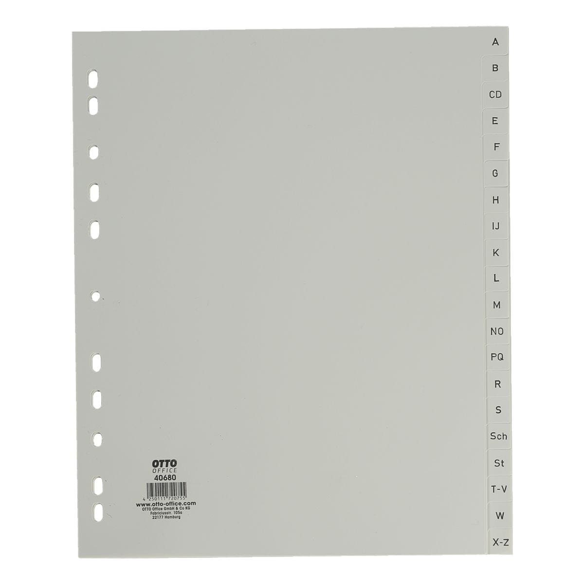 Otto Office Aktenordner, Register A-Z, DIN A4 überbreit, 20-tlg., Kunststoff