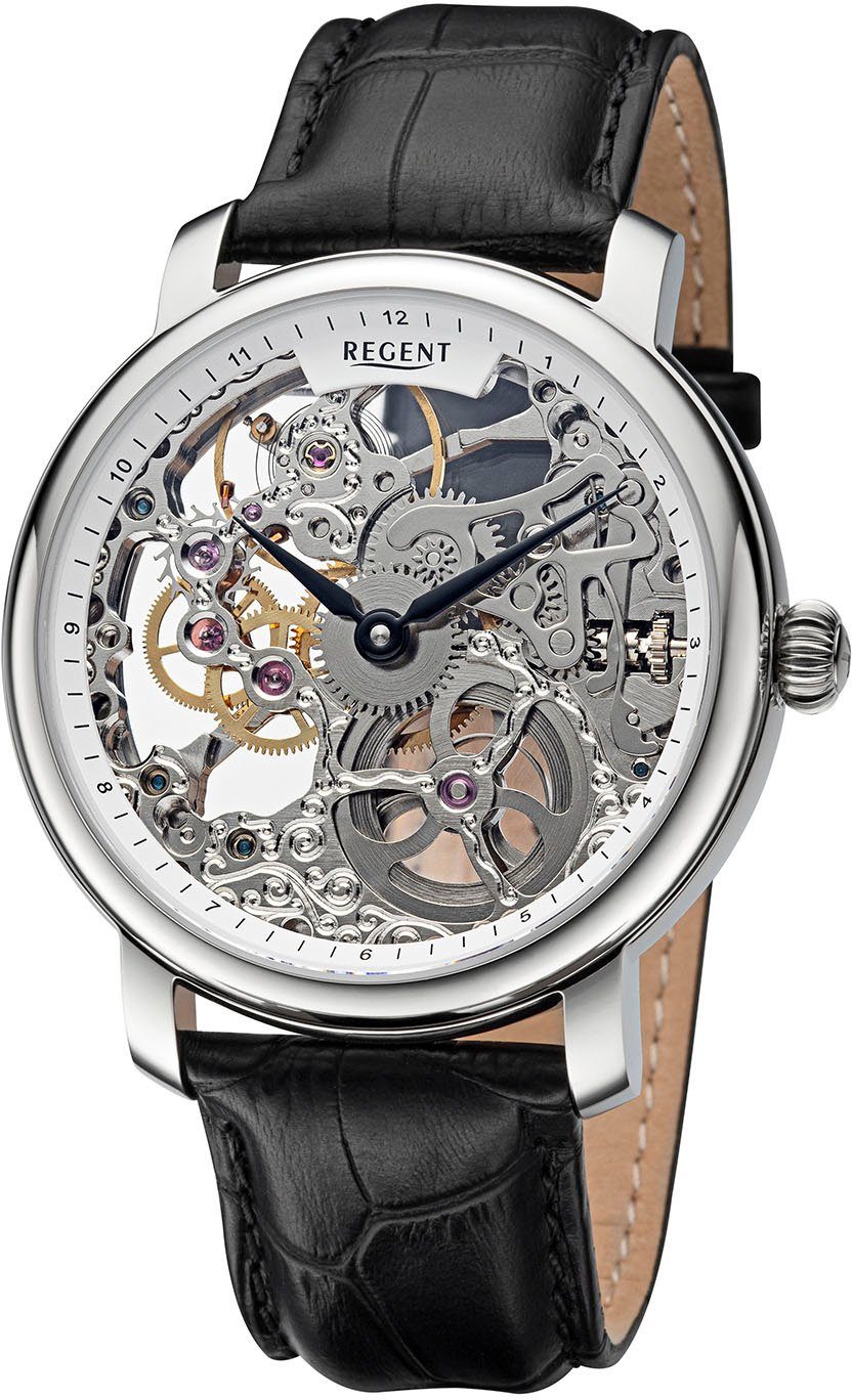 Regent Mechanische Uhr silber