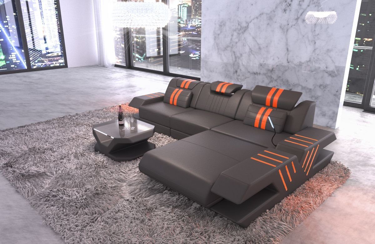 Sofa Dreams Ecksofa Sofa Leder Ledercouch günstig online kaufen