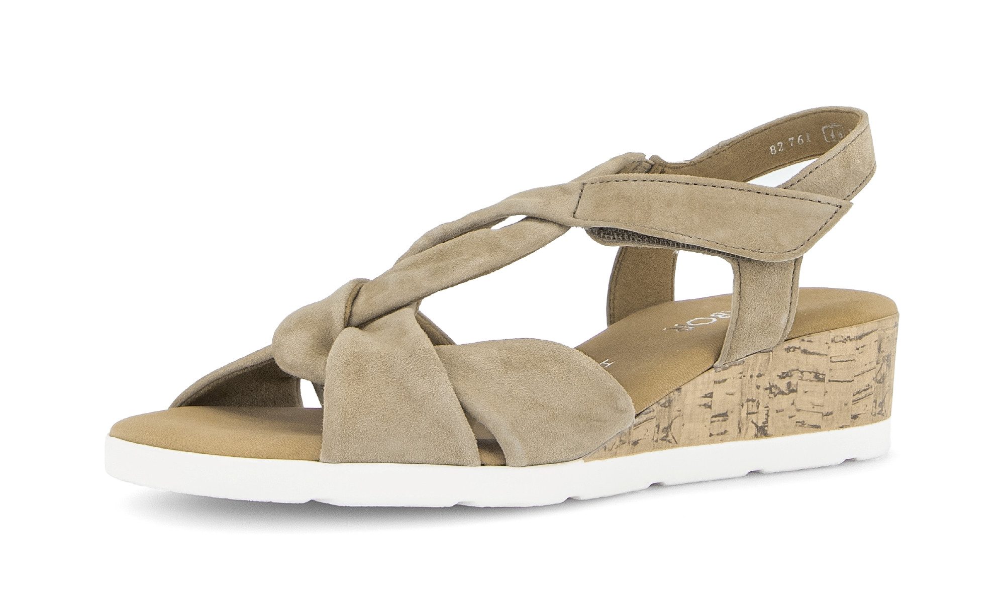 Gabor Malta Keilsandalette Sommerschuh, Riemchensandale mit weichen Bandagen, G-Weite