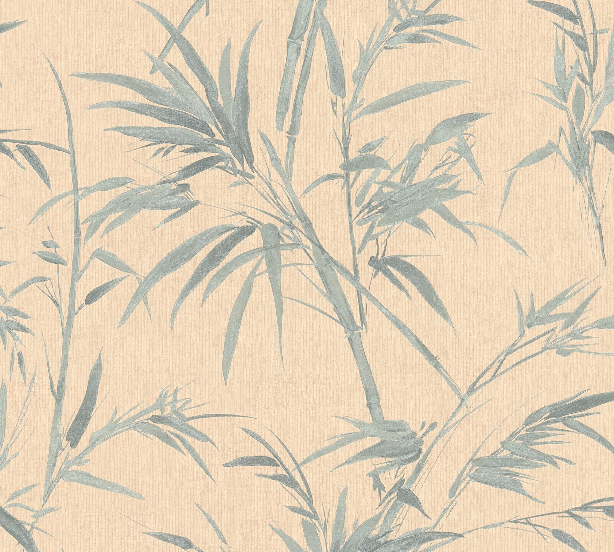 A.S. Création Vliestapete Sumatra mit Palmenblättern, floral, Dschungeltapete Tapete Palmen orange | Vliestapeten