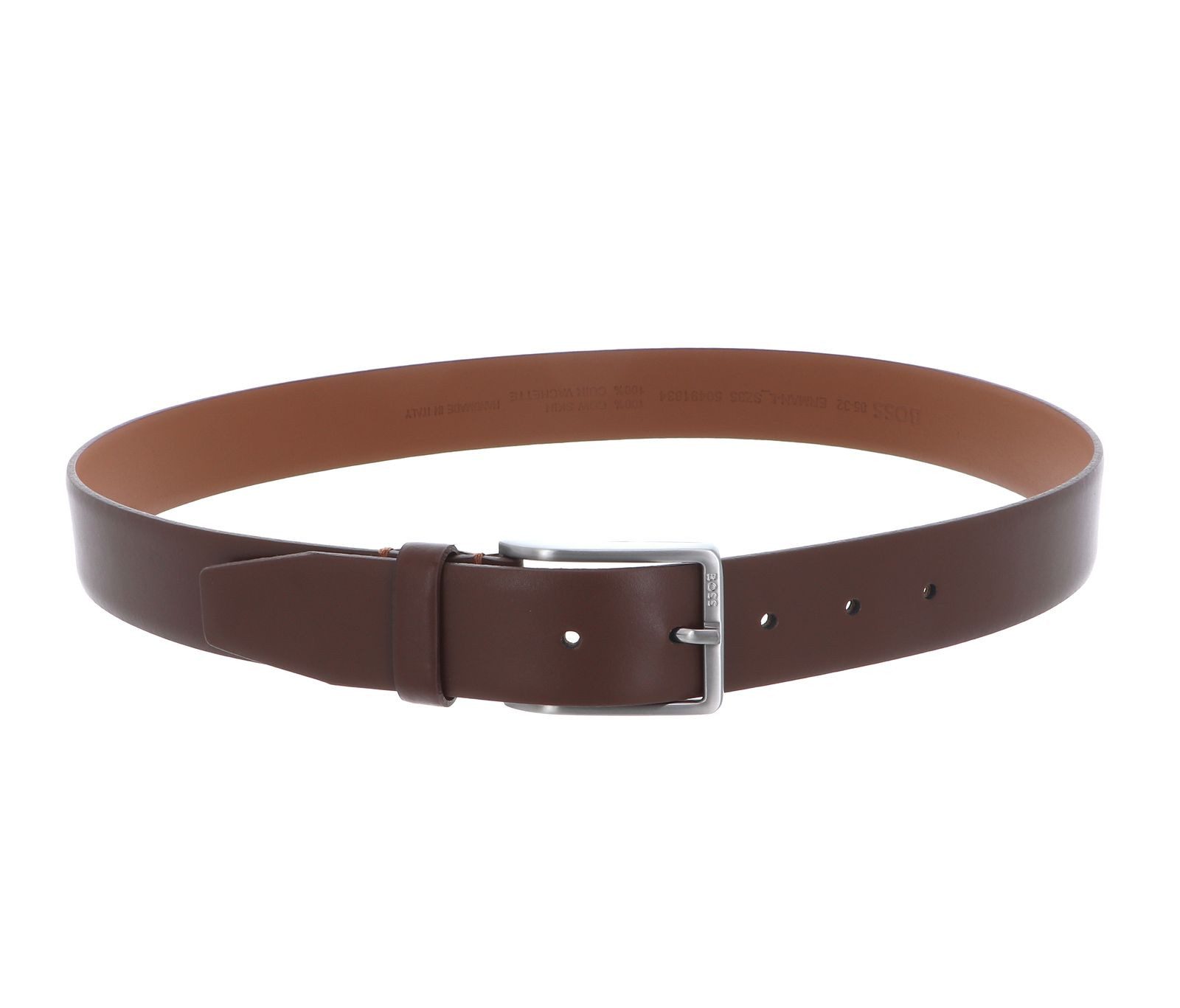 BOSS Ledergürtel Erman-L Sz35 Leather Belt aus echtem Rindsleder günstig online kaufen