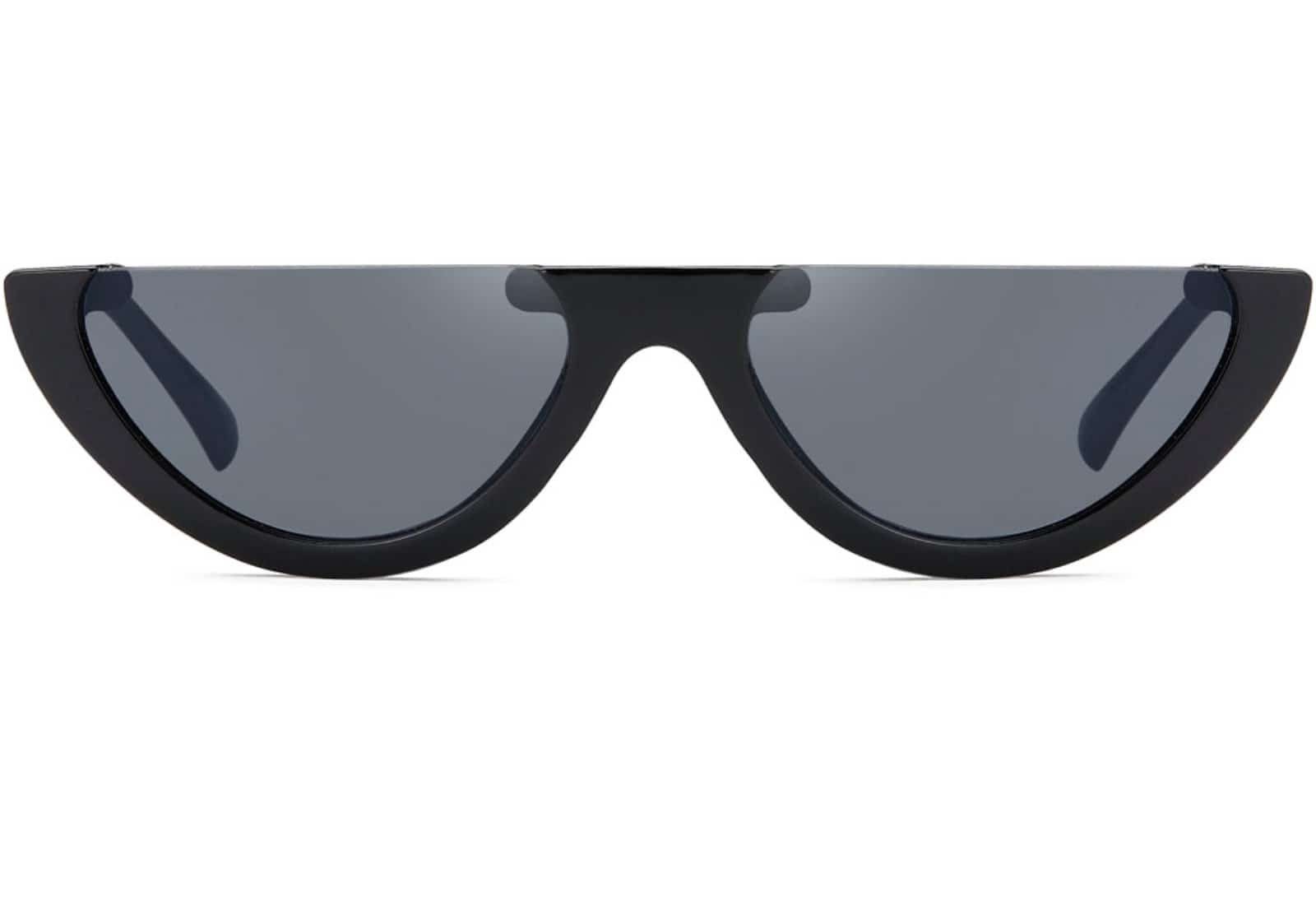 BEZLIT Eyewear Retrosonnenbrille Rundglas Designer Damen Sonnenbrille (1-St) mit schwarz und braunen Linsen