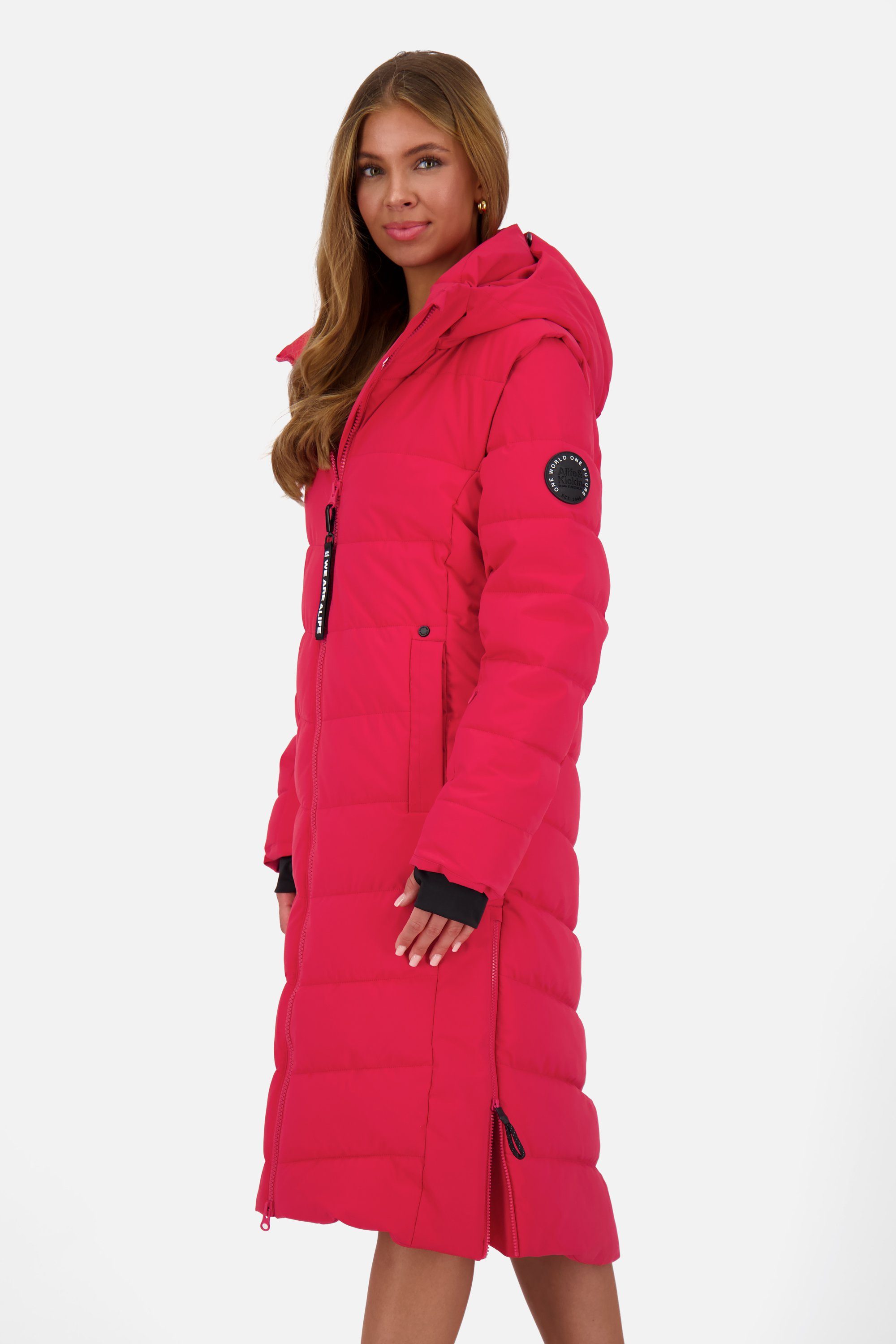 Alife & Kickin Funktionsparka Nellie Steppjacke Pufferjacket Wintermantel mit Kapuze