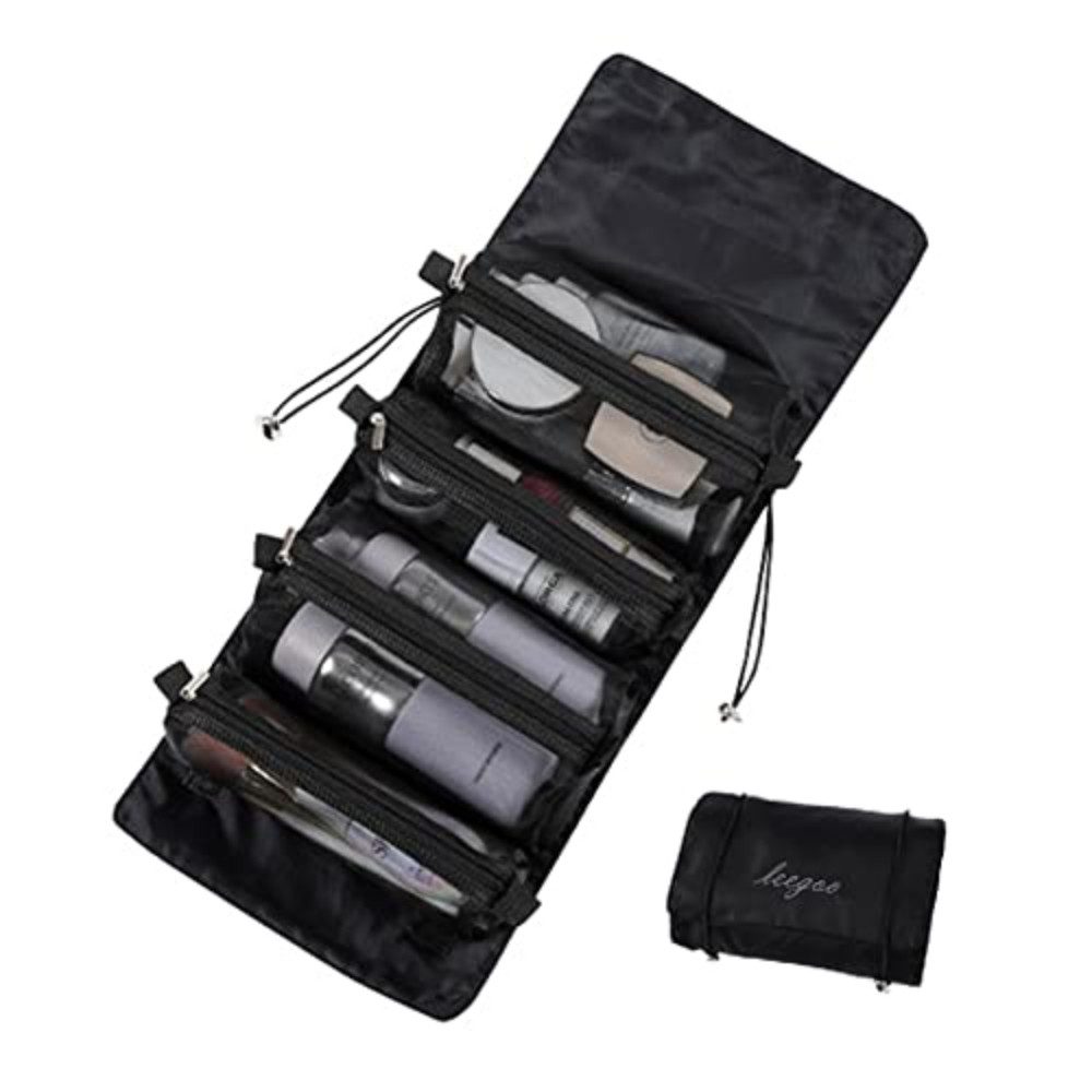 Blusmart Kulturbeutel 4-in-1-Make-up-Taschen (Abnehmbare Kosmetiktasche, Große Kapazität, Tragbar, faltbar), Für Reisen, Kosmetika, Aufbewahrung, Kulturbeutel