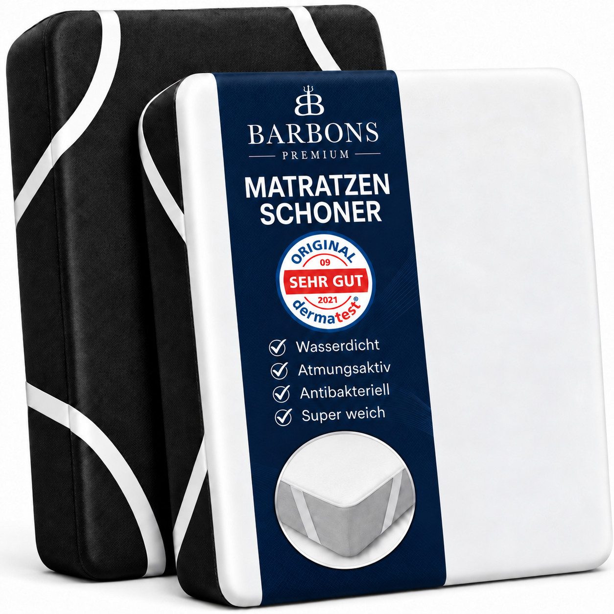 Matratzenschoner Barbons Premium wasserdichte Matratzenauflage Mtratzenschutz BARBONS, 60x120