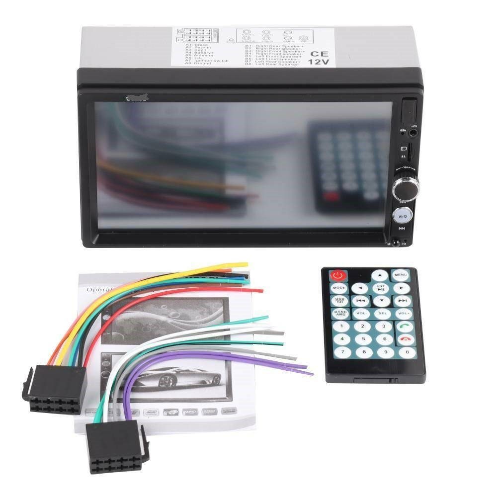 GABITECH 7" Autoradio Bluetooth MP5 USB SD AUX FM Radio 2 DIN Autoradio