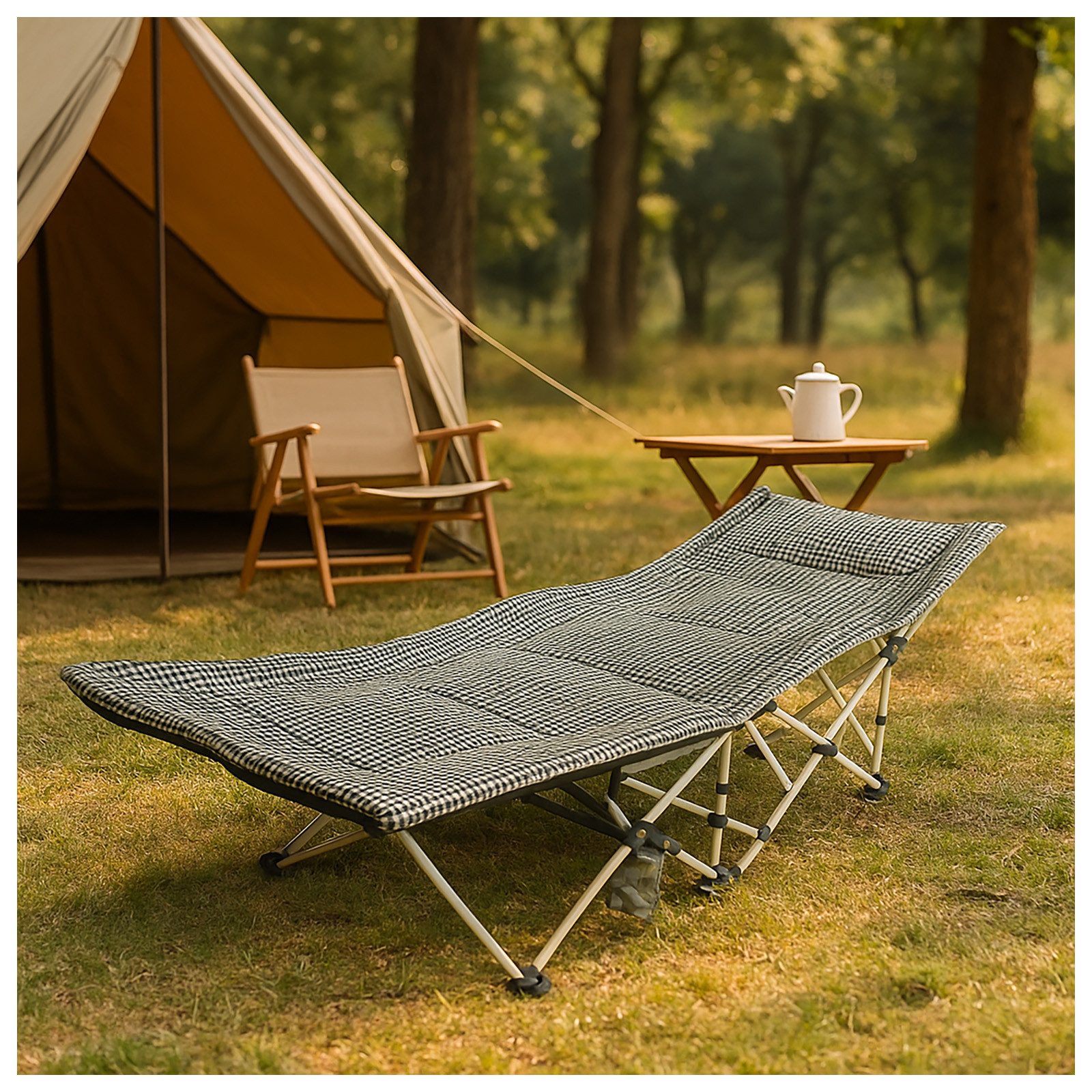 HTI-Living Relaxliege Klappliege und Gästebett Faltbares Komfortbett, Stück 1 Teile, Klappbett Campingliege