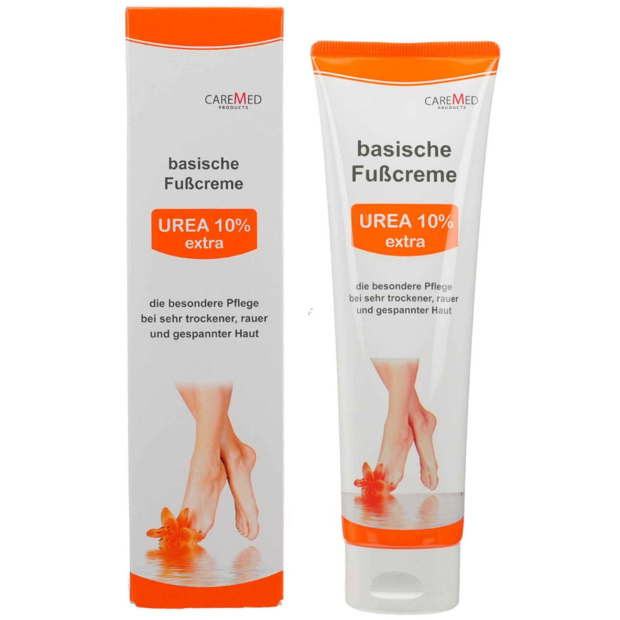 CareMed Fußcreme UREA 10% extra basische Fußcreme 150ml