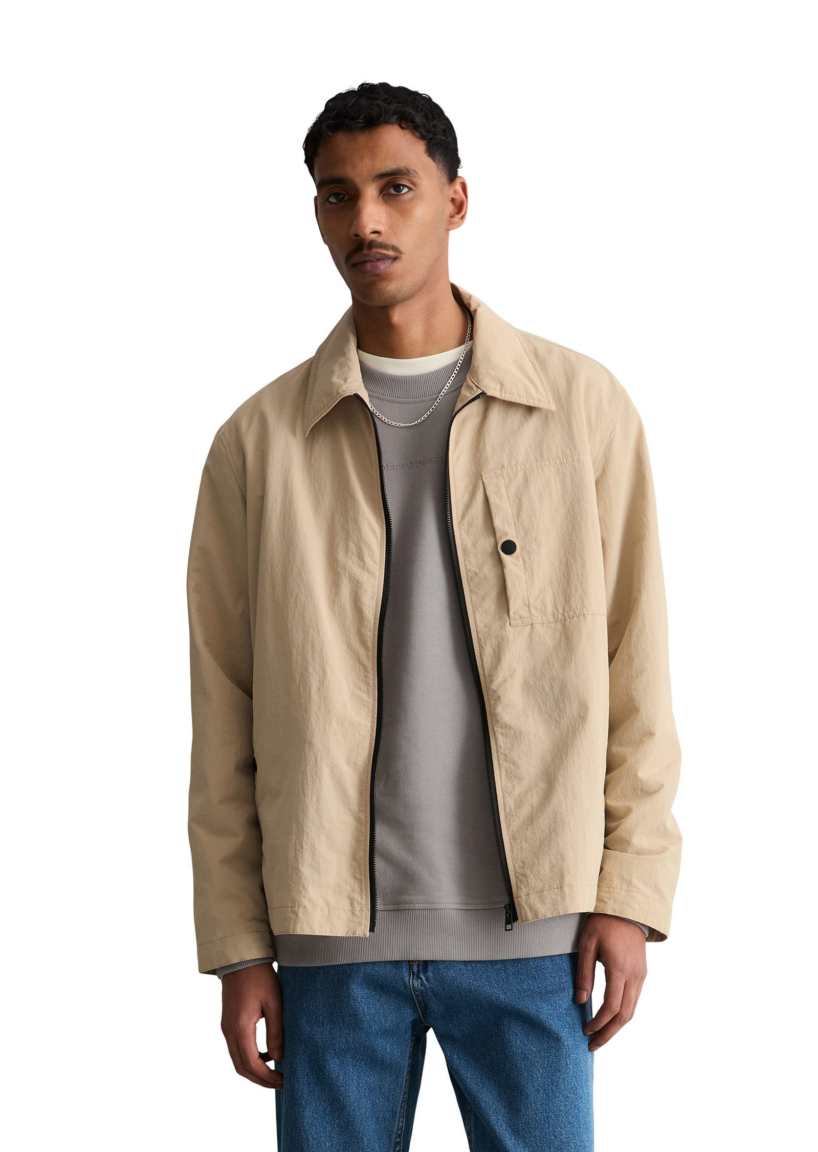 Marc O'Polo DENIM Outdoorjacke aus wasserabweisendem Recycling-Material