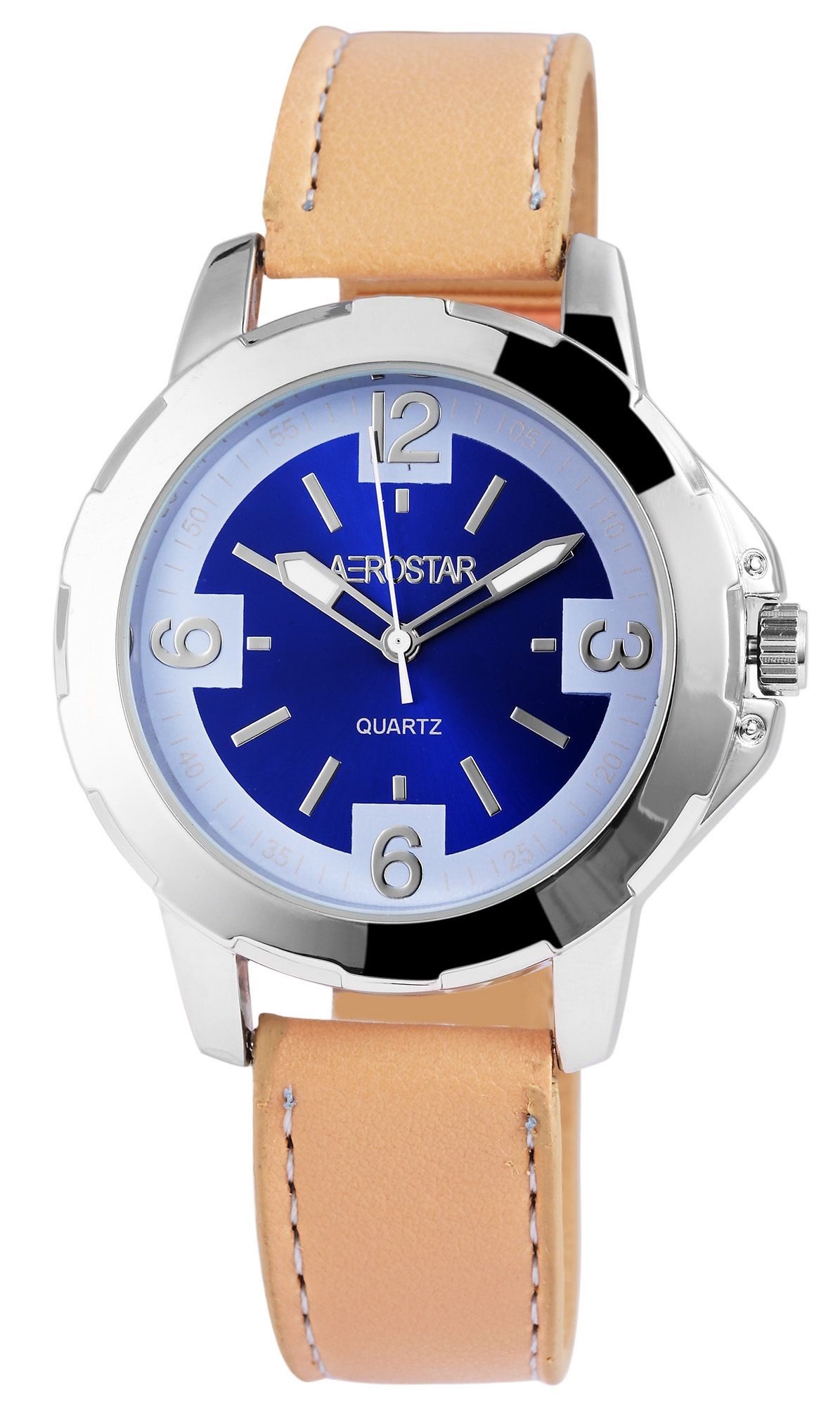 Aerostar Quarzuhr 211023500010 Aerostar Herrenuhr mit Lederimitationsarmband