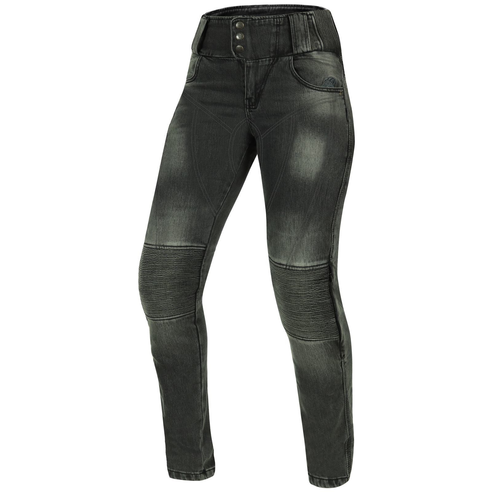 Motorradhose Trilobite Bella Jeggings Damen grau regular 32/32