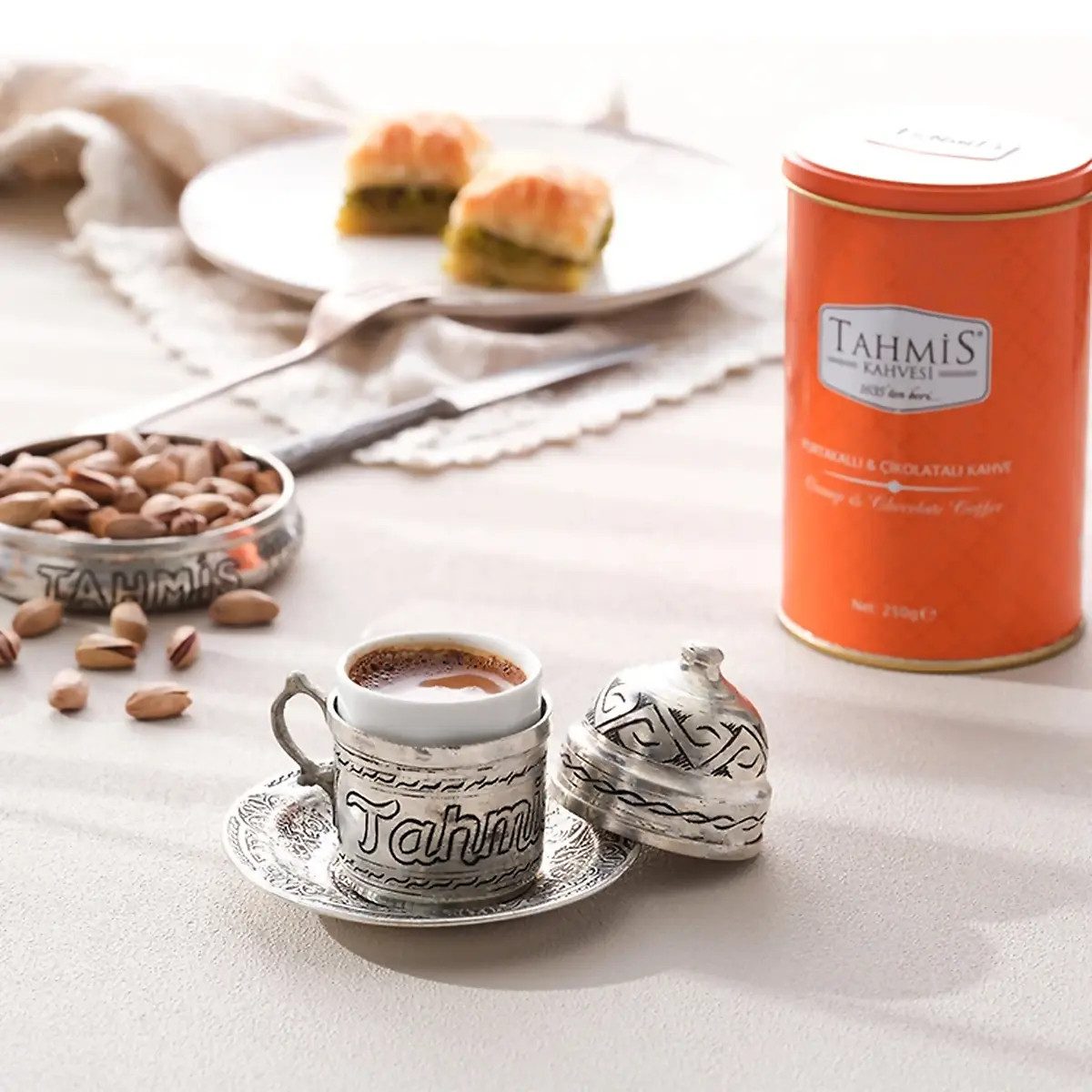 Tahmis Kahvesi Kaffee Türkischer Kaffee mit Orange-Schokolade 250g