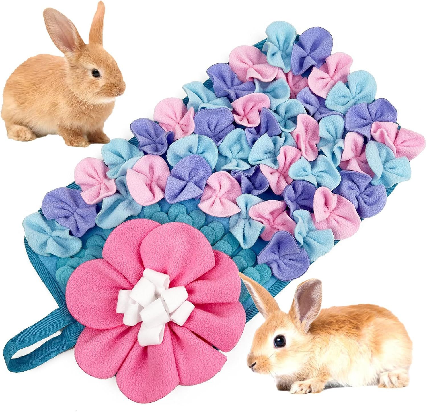 Ledander Schnüffelteppich Futtermatte für Kleintiere,Intelligent Spielzeug,Rutschfest & waschbar, für Kaninchen Meerschweinchen, Hamster, Welpen und Kätzchen