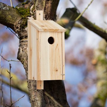 relaxdays Nistkasten Nistkasten aus Holz zum Aufhängen