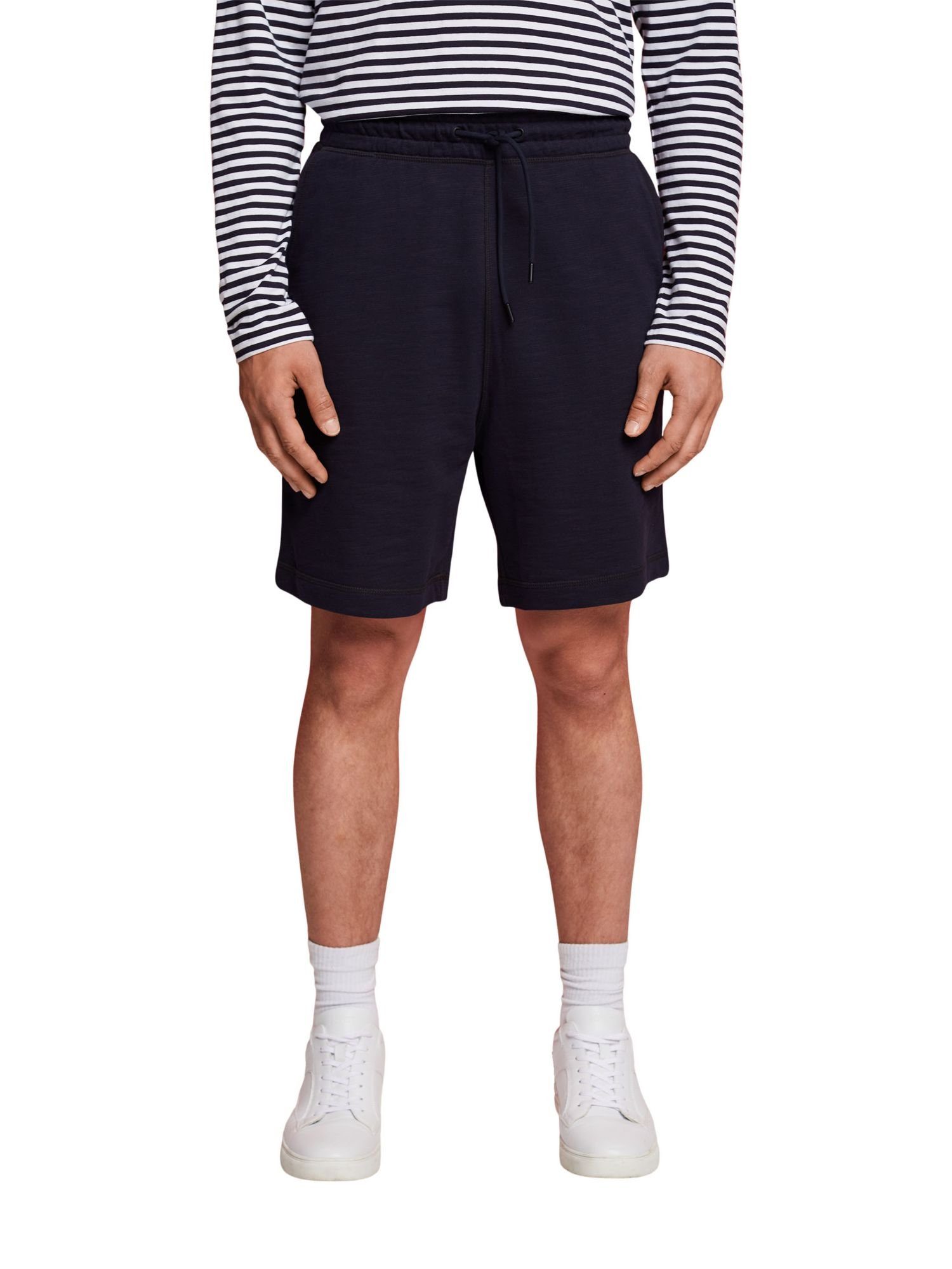 Esprit Shorts Sweatshorts aus NAVY Baumwolle (1-tlg)