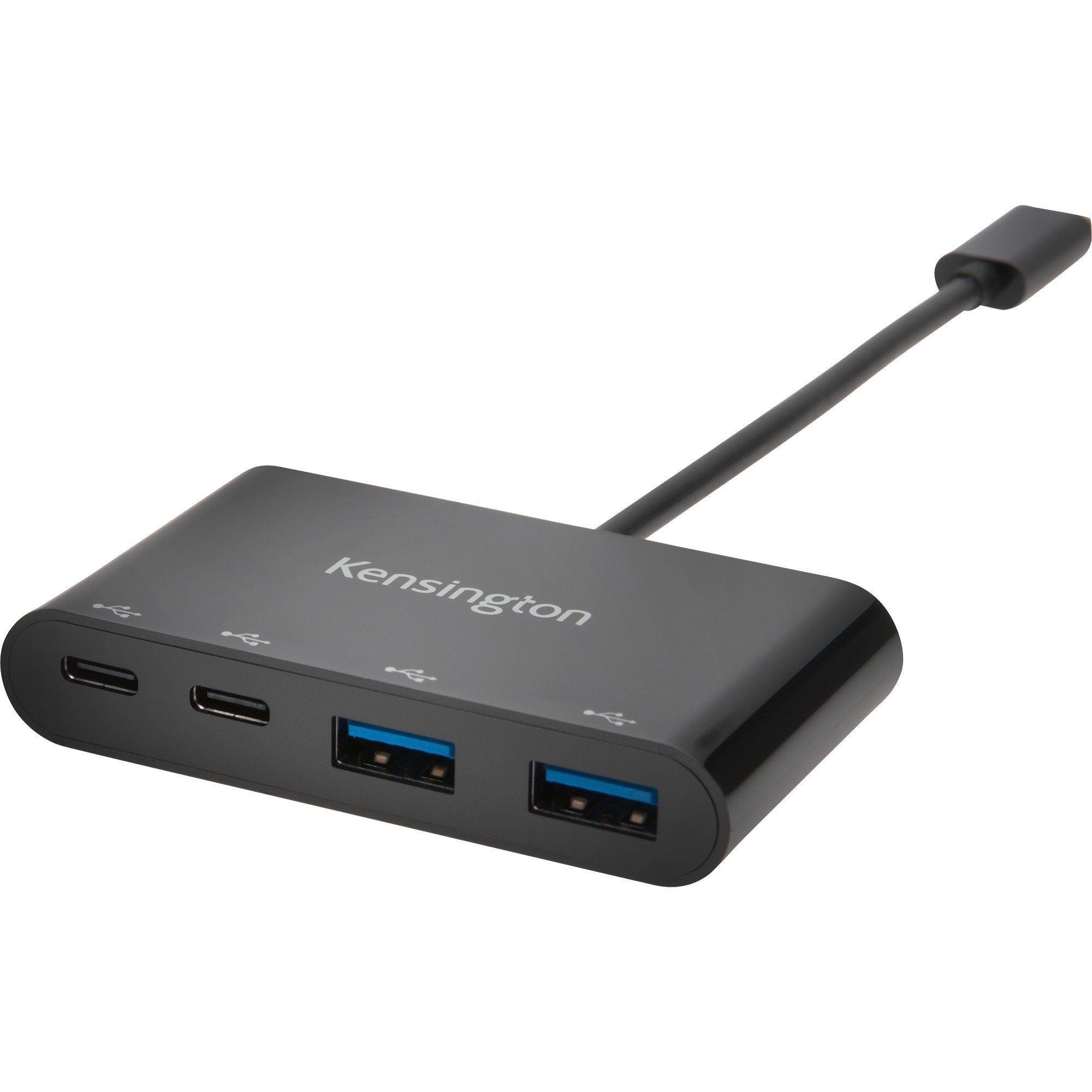 Kensington CH1000 USB-C 4-Port Hub, USB-Hub, (2x USB-Kabel