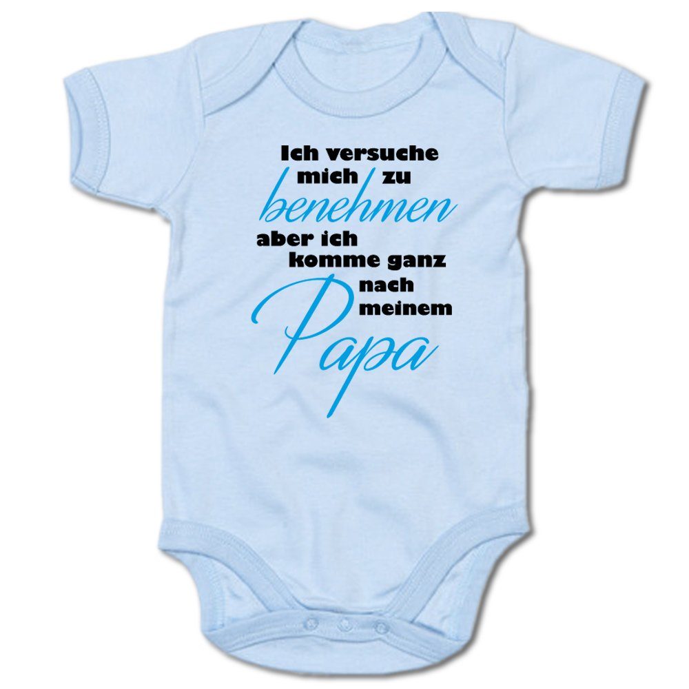 Kurzarmbody Ich versuche mich zu benehmen, aber komme ganz nach meinem Papa
