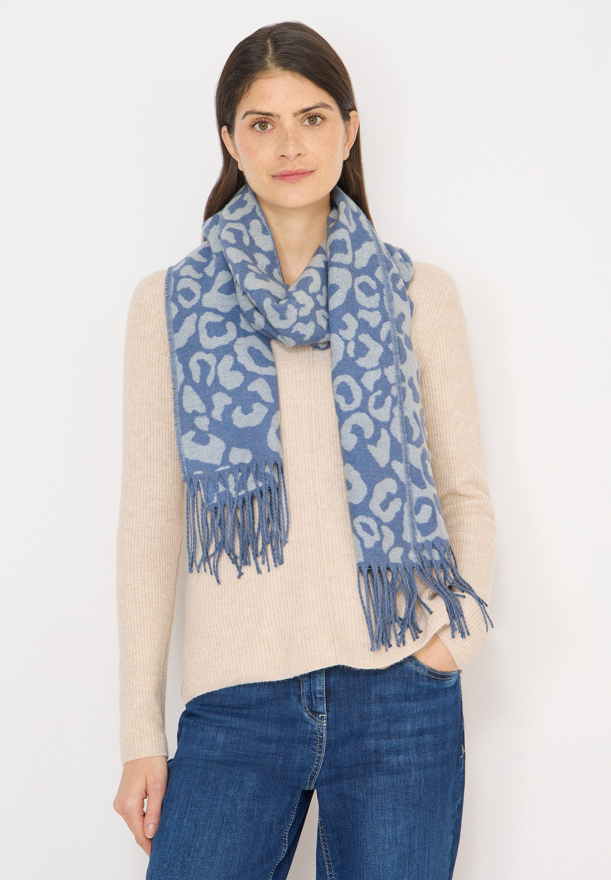 CECIL Schal, mit Fransen am Saum