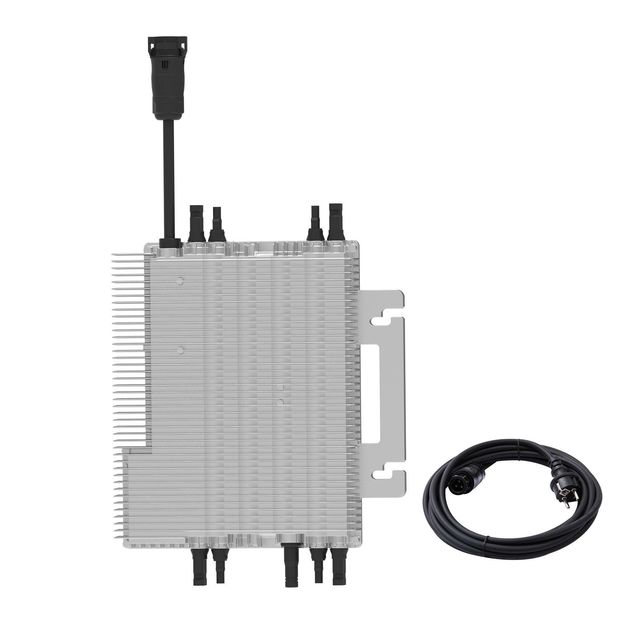 SolarMars Wechselrichter 2000W, (Mikrowechselrichter Balkonkraftwerk für 4 Solarmodule), inkl. integrierter WLAN, VDE Zertifiziert, Plug & Play (5M Kabel)