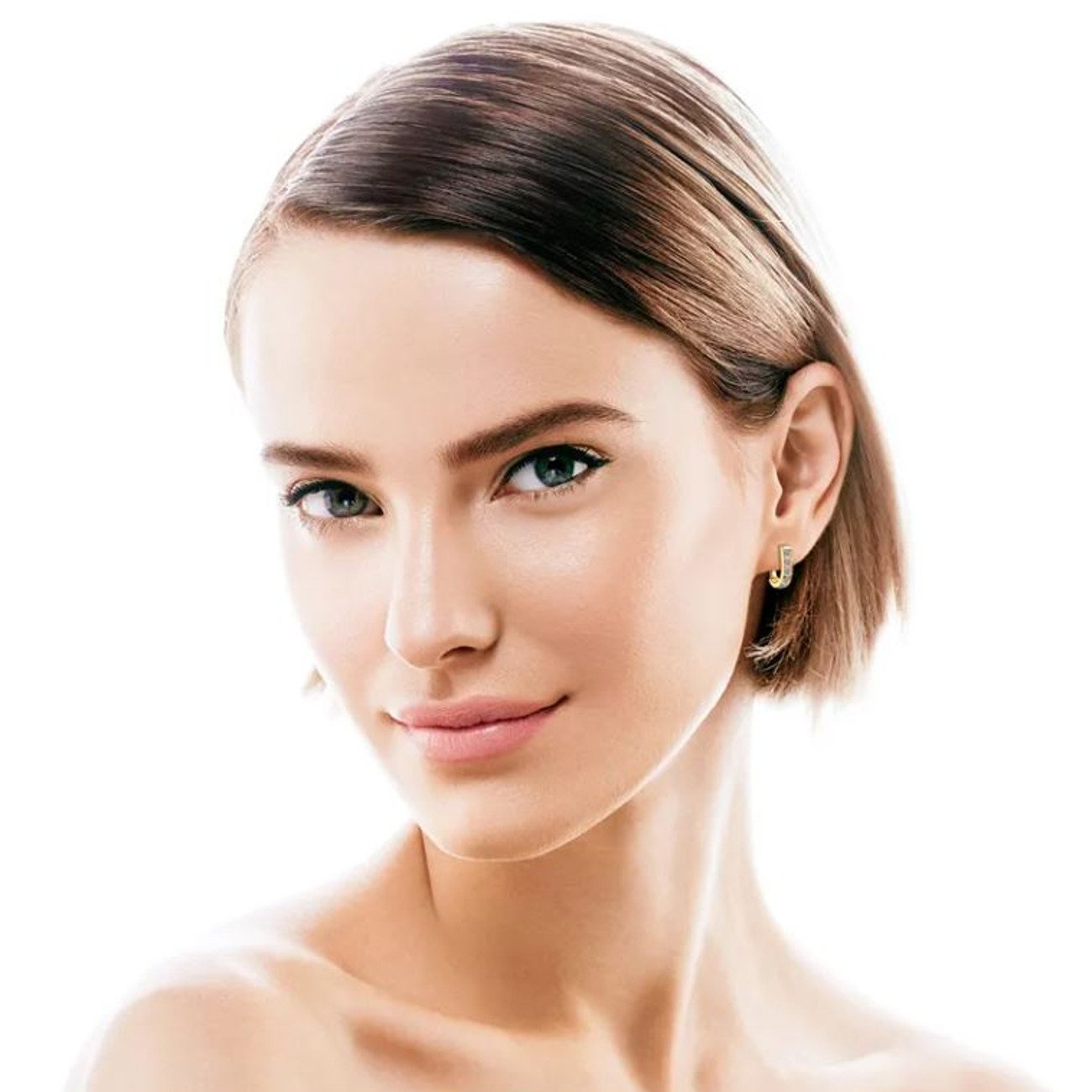 KARMA Paar Creolen Karma Creolen Damen 925 Sterling Silber vergoldet (Krist günstig online kaufen