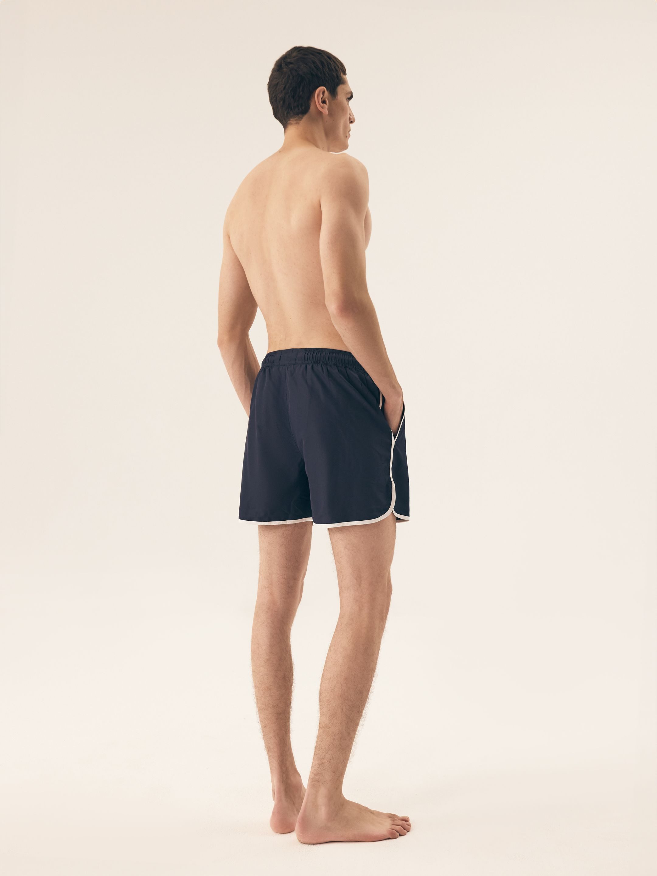 Henderson Badeshorts Bequeme Badeshorts aus elastischem Polyamid Mix im Retro Look Omaha (1-St)