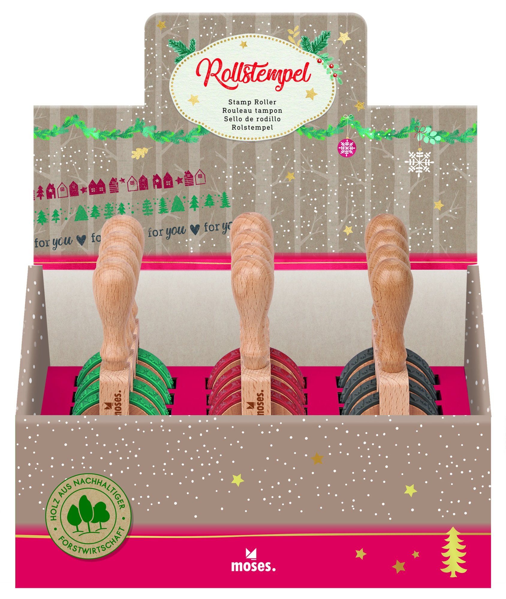 Stempel Rollstempel Winterwunder einzeln