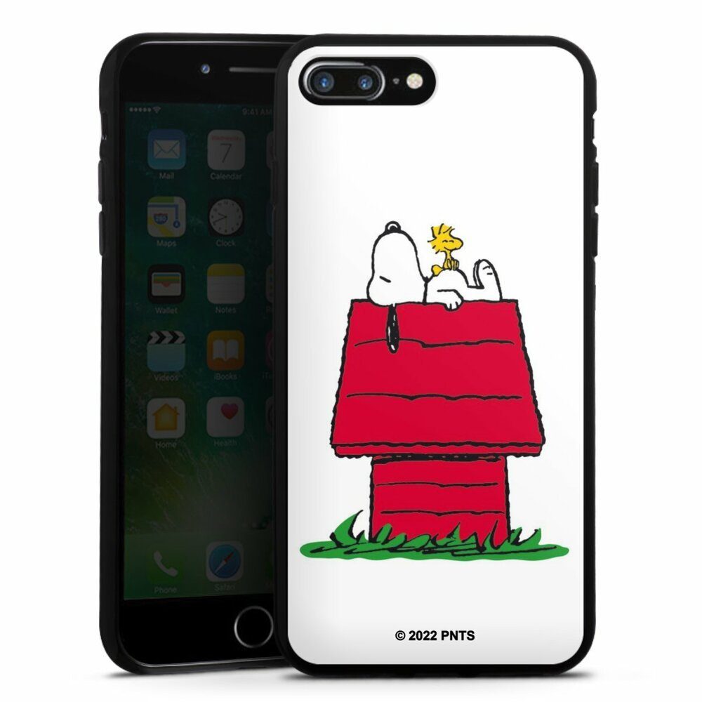 DeinDesign Handyhülle Snoopy Offizielles Lizenzprodukt Peanuts Snoopy and Woodstock Classic, Apple iPhone 8 Plus Silikon Hülle Bumper Case Handy Schutzhülle