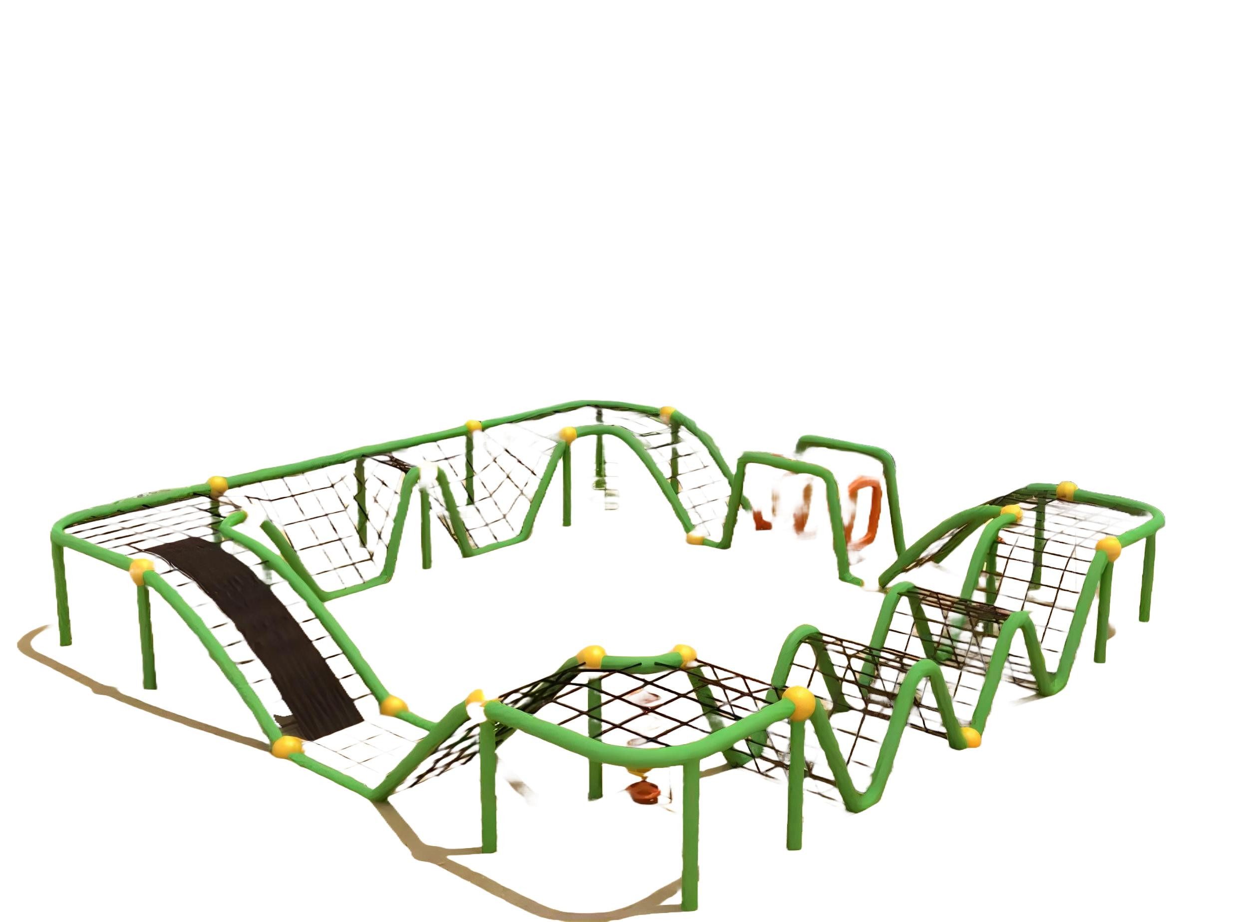 Xlmoebel Klettergerüst Kinder Outdoor-Spielplatz mit Seilplattform im Sportkomplex, (Spielplatz), Hergestellt in Europa