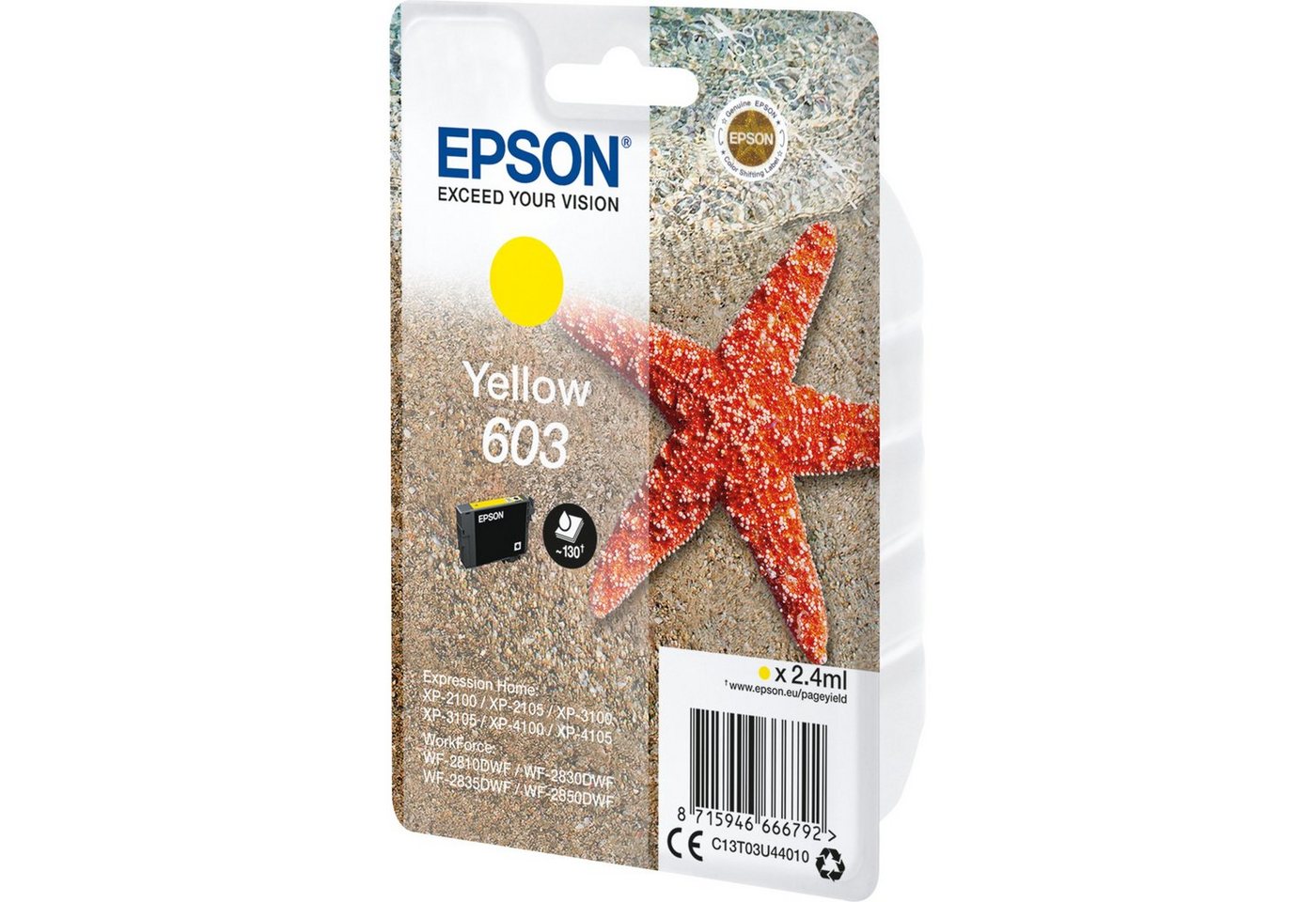 Thumbnail - Epson Epson Tinte gelb 603 (C13T03U44010) Tintenpatrone