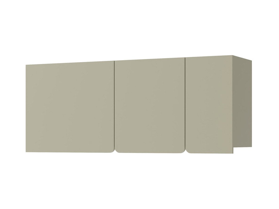 Beautysofa Hängeregal LICO mit 3 Türen, 3 Regalböden, ideal für Jugendzimmer, Schlafzimmer, Wohnzimmer, moderne Farben Sandbeige oder Eukalyptus