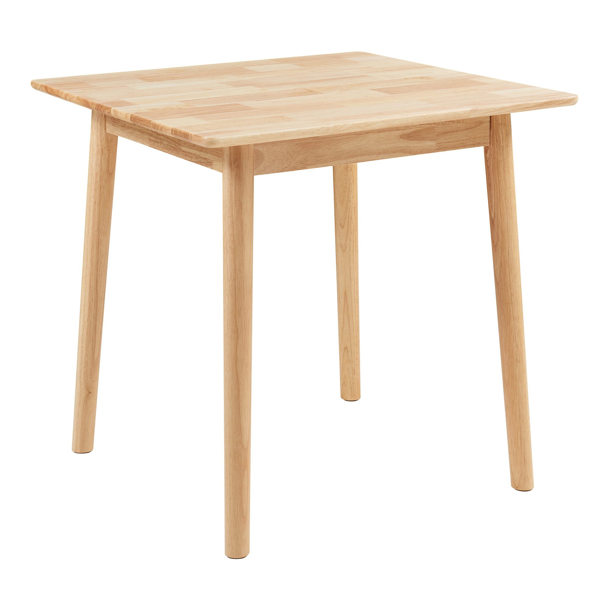 en.casa Esstisch, »Klijori« 75x75x74 cm quadratisch Holz Natur günstig online kaufen