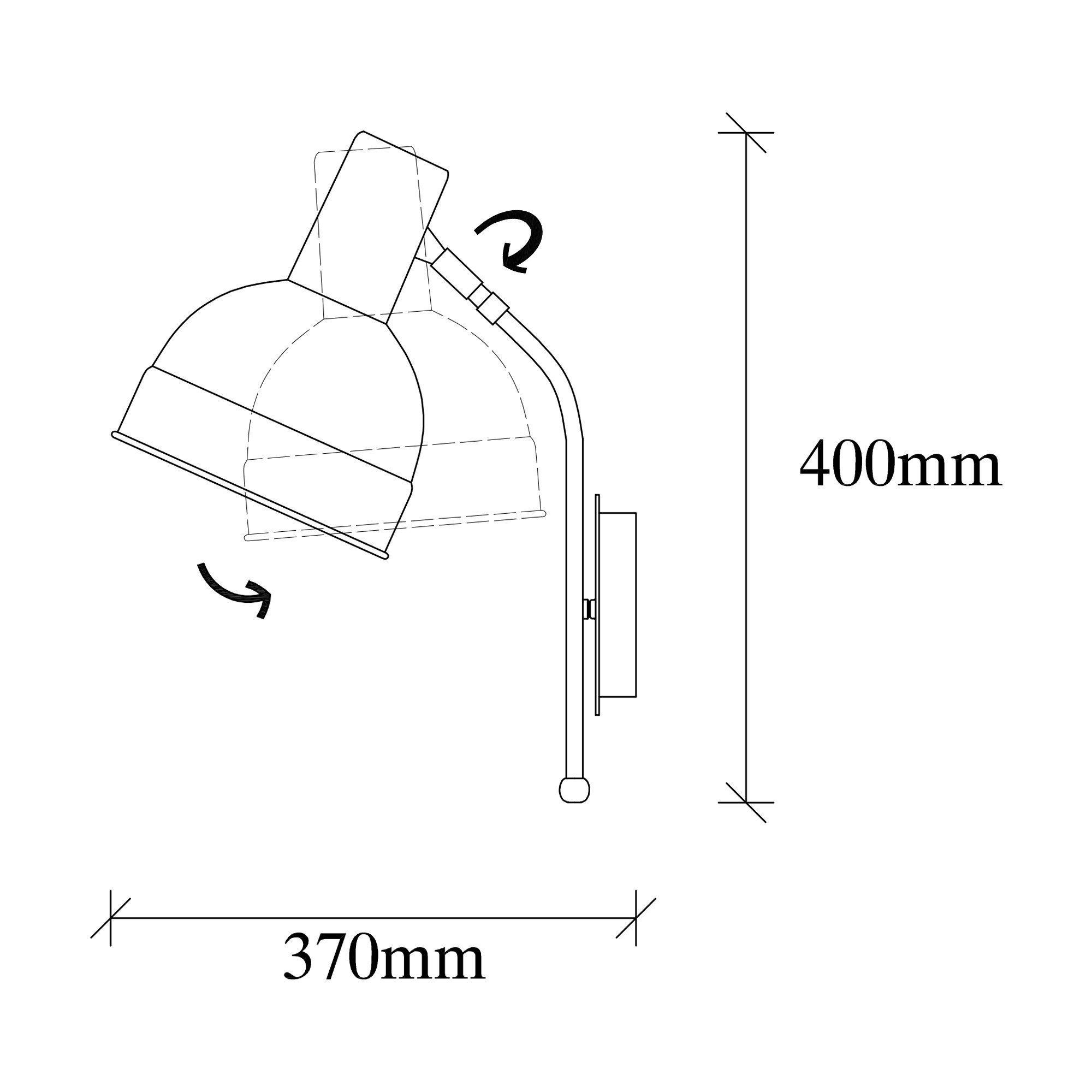 Wandleuchte 17 x Metallkörper Opviq Berceste cm, NOR, Schwarz, 37