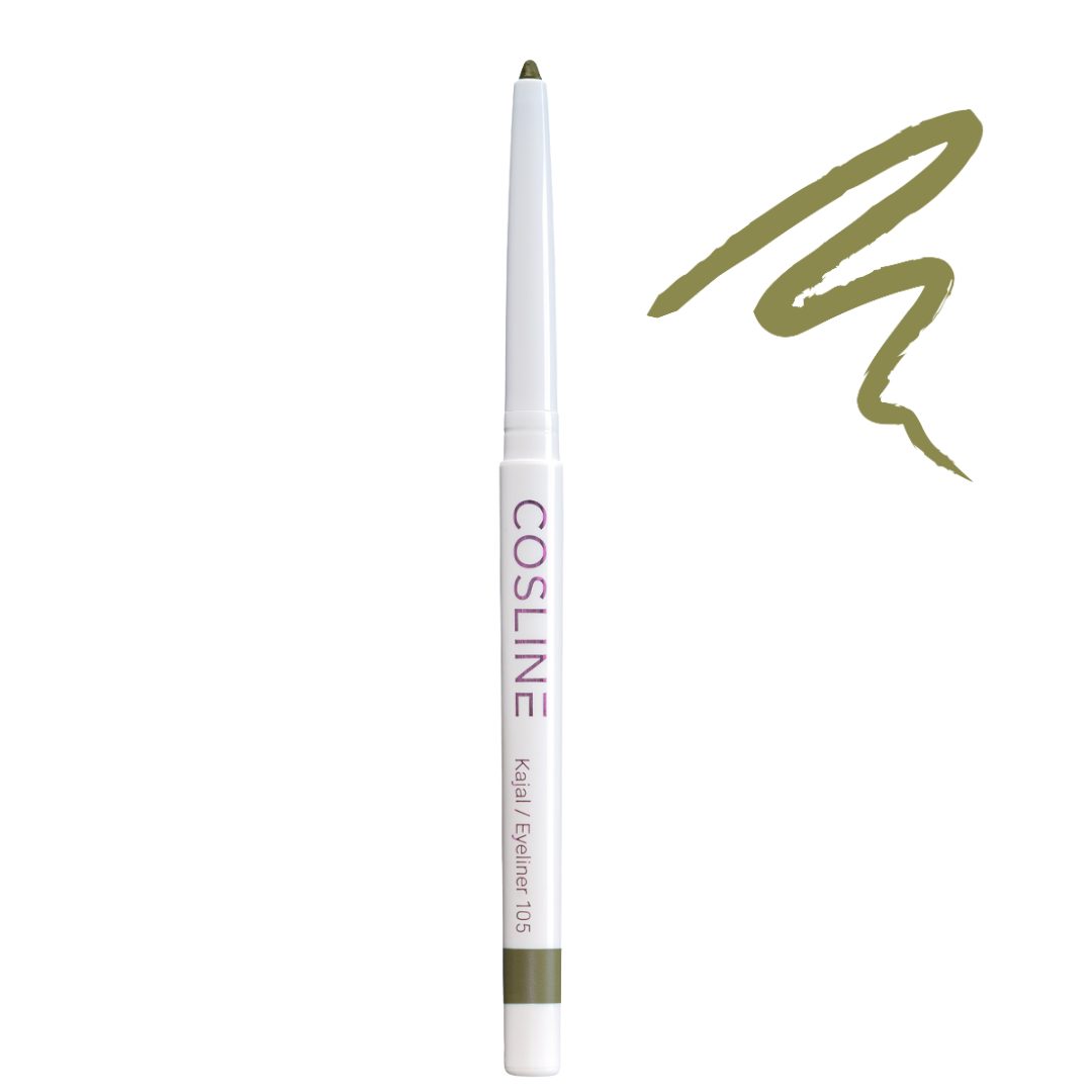 Cosline Cosmetics Kajal wasserfest, langanhaltend, cremig, 25 Farben, intensive Pigmentierung