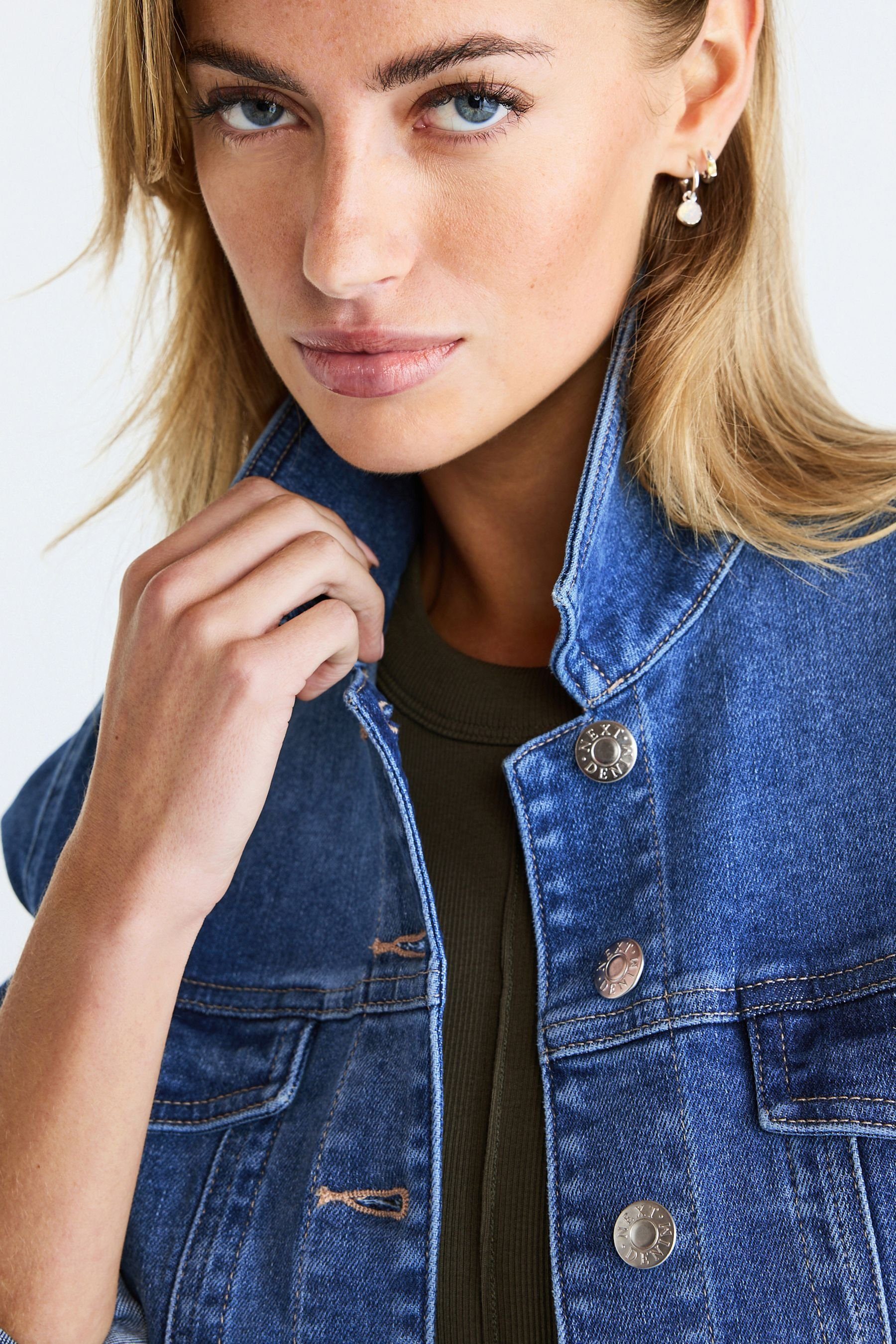Next Jeansjacke Jeansjacke – Kurzgröße (1-St)