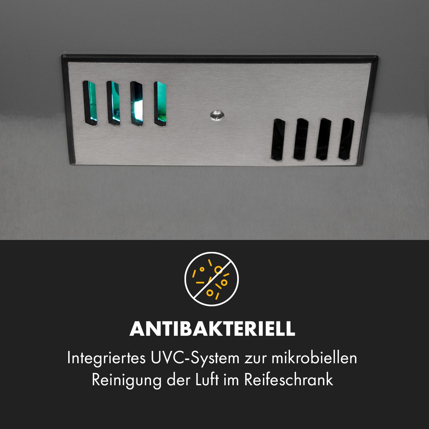 Klarstein Reifeschrank Steakhouse Pro, 98 l, Elektrische Fleischkühlschrank LED Touch Kühlen 98 L