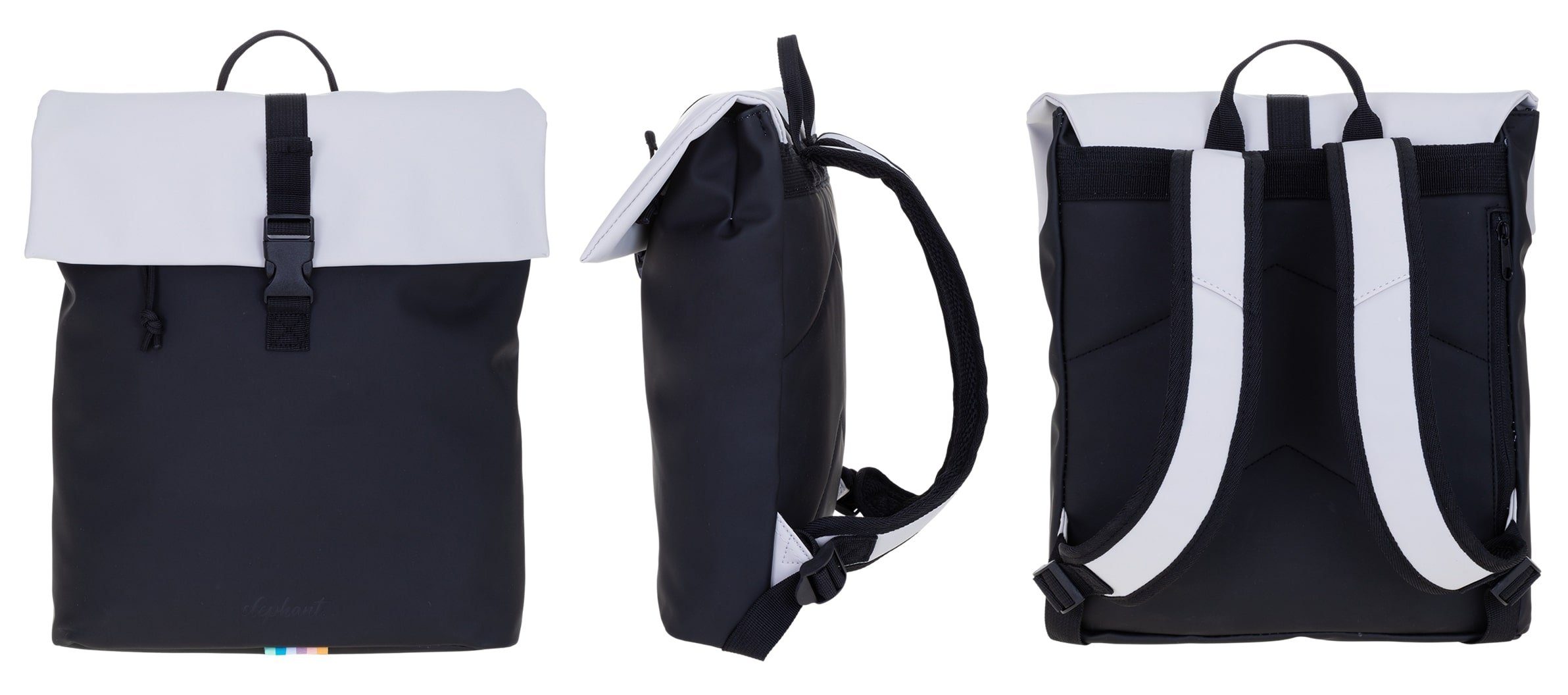 ELEPHANT Cityrucksack Takskal 12820 Damenrucksack wasserabweisend aus Plane, Rucksack Damen Handtasche iPad Tasche Geheimfach + Schlüsselbörse