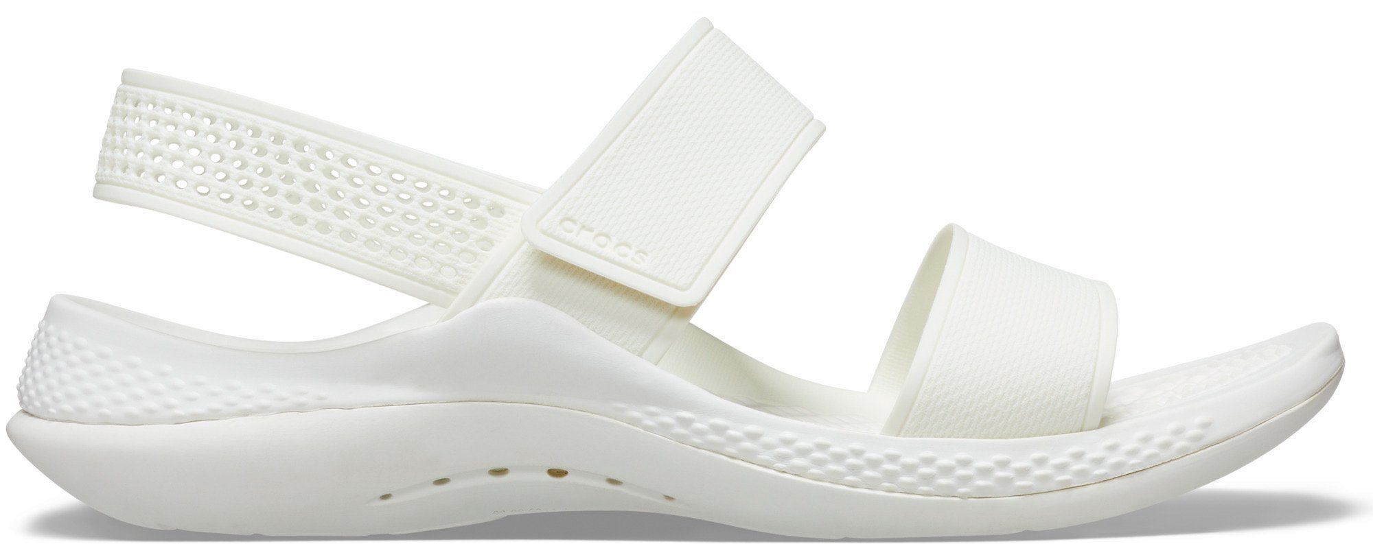 mit LiteRide flexibler weiß 360 Crocs Sandale Sandal Laufsohle