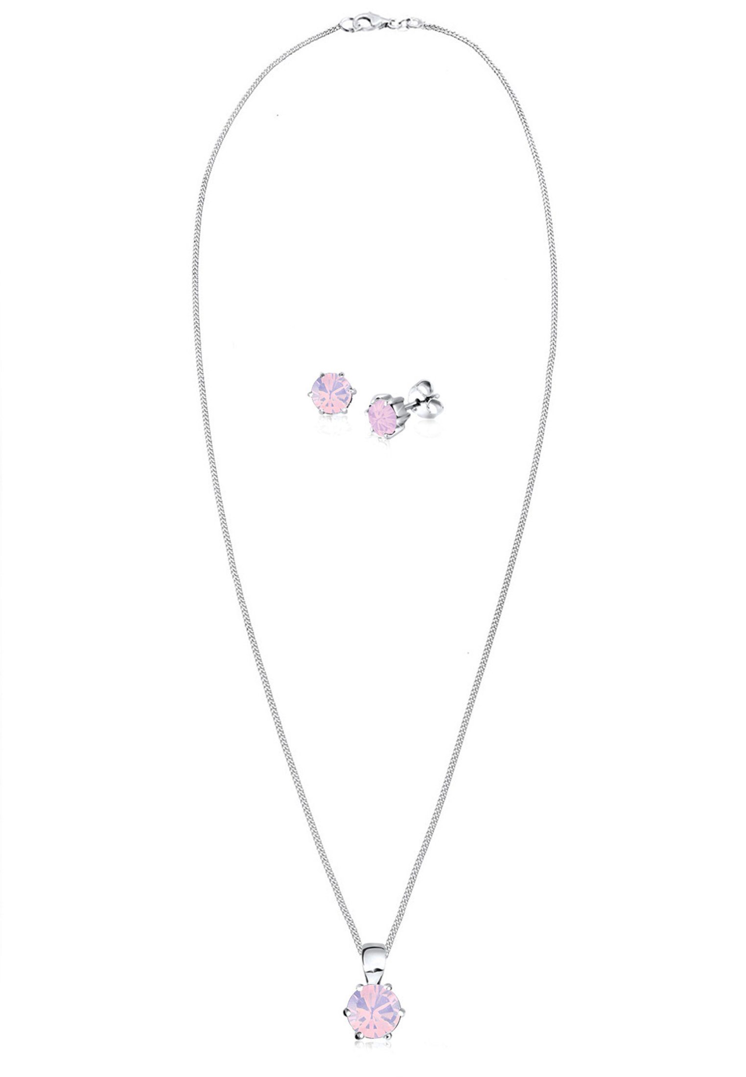 Elli Schmuckset 925 Sterling Silber, mit Kristallen von Swarovski®