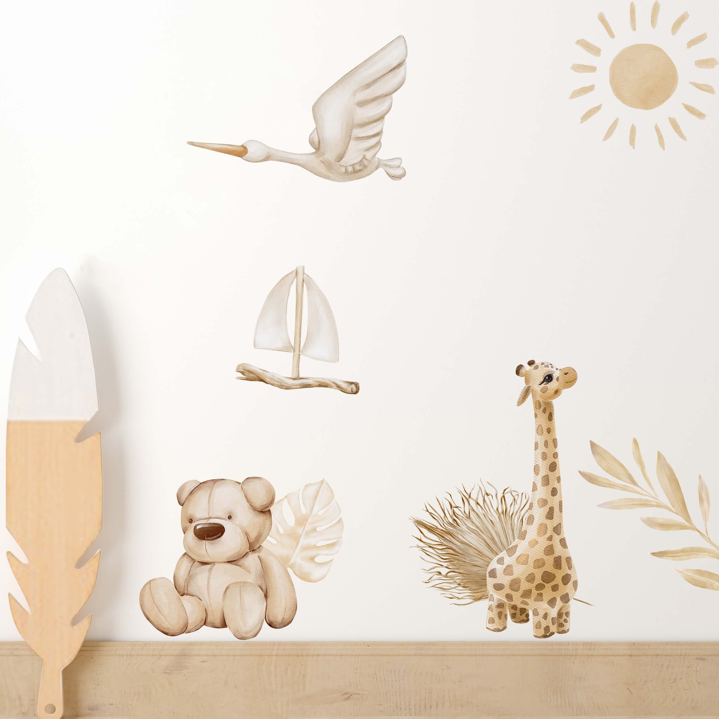 Wandtattoo Boho Baby V353 Wandtattoo Kinderzimmer, handgezeichnet