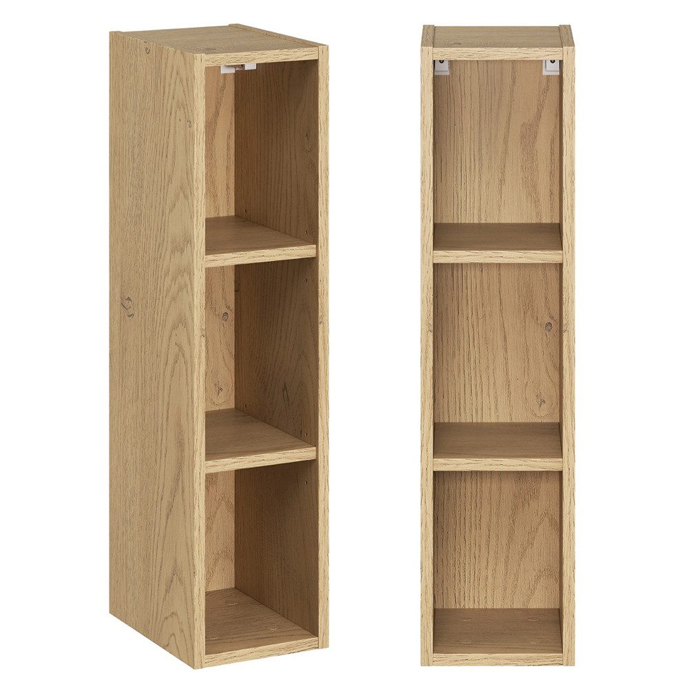 Lomadox Badregal DURANGO-56, Hängeregal, 20 cm breit, in Eiche