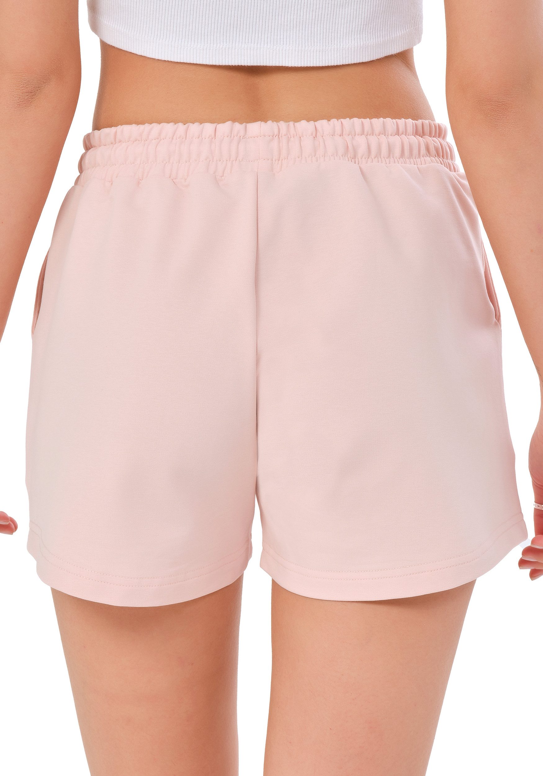 R-CAMP Shorts Kurze Hosen Damen Sweatshorts (Packung, 1-tlg., kurze shorts damen) Baumwolle, Hautfreundlich und atmungsaktiv
