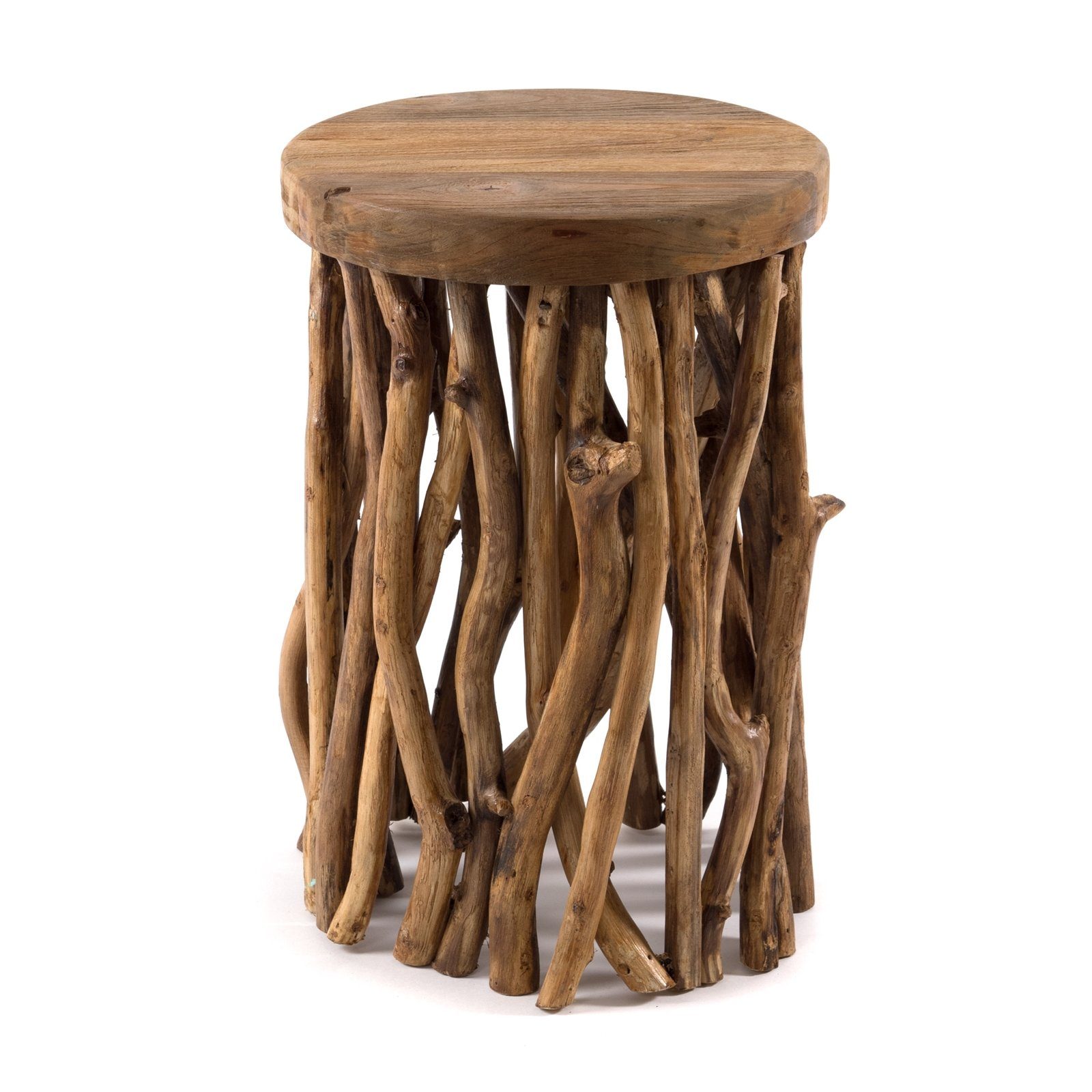 DESIGN Beistelltisch "WOODS", DELIGHTS Äste Couchtisch, Mahagoni, BEISTELLTISCH Holzhocker