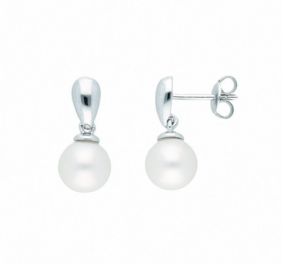 Adelia´s Paar Ohrhänger Damen Silberschmuck, Silberschmuck für Damen, Maße  - Höhe 18 mm
